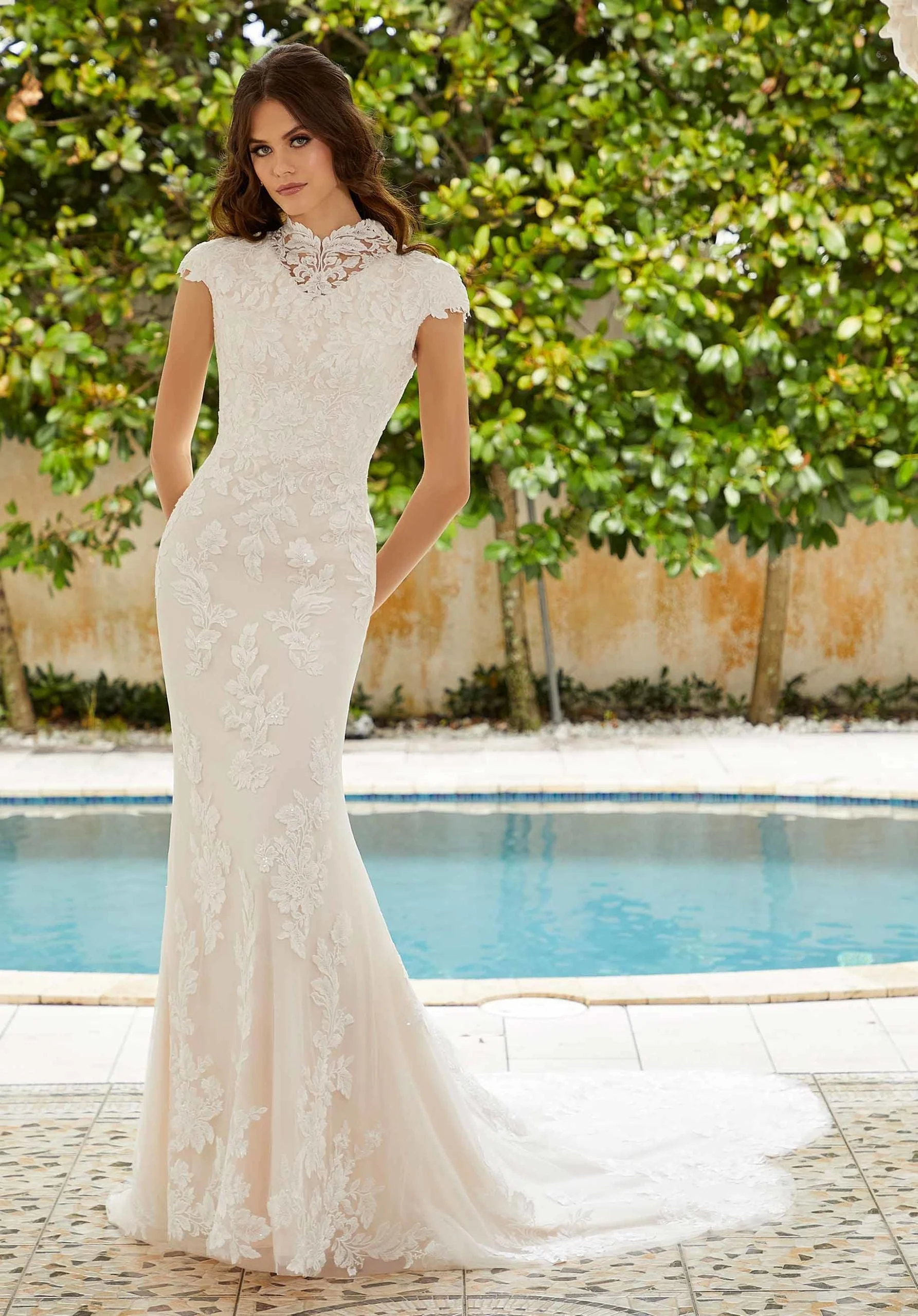 Georgette Wedding Dress - Image 3