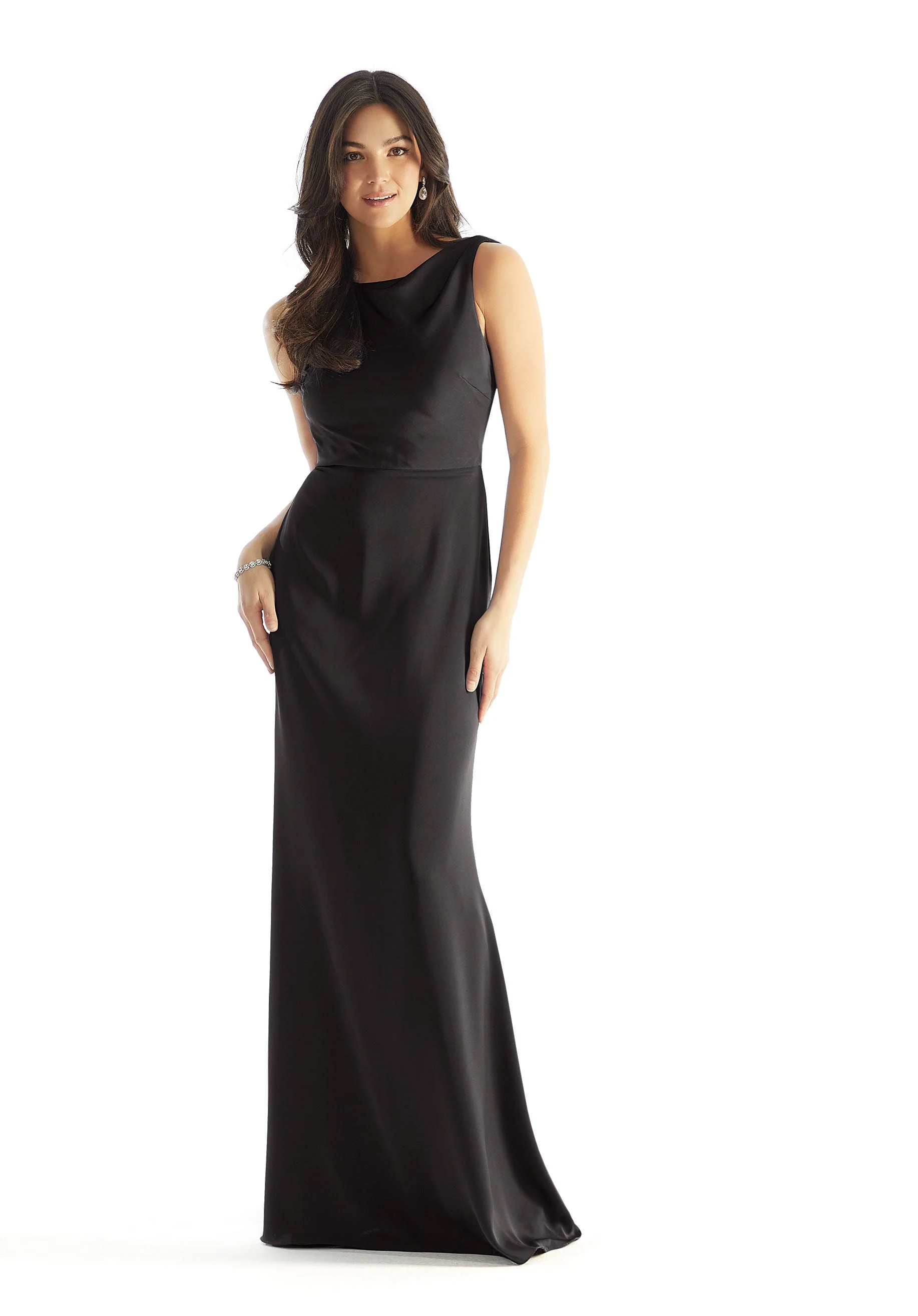Luxe Satin Cowl Back Bridesmaid Dress - Image 18