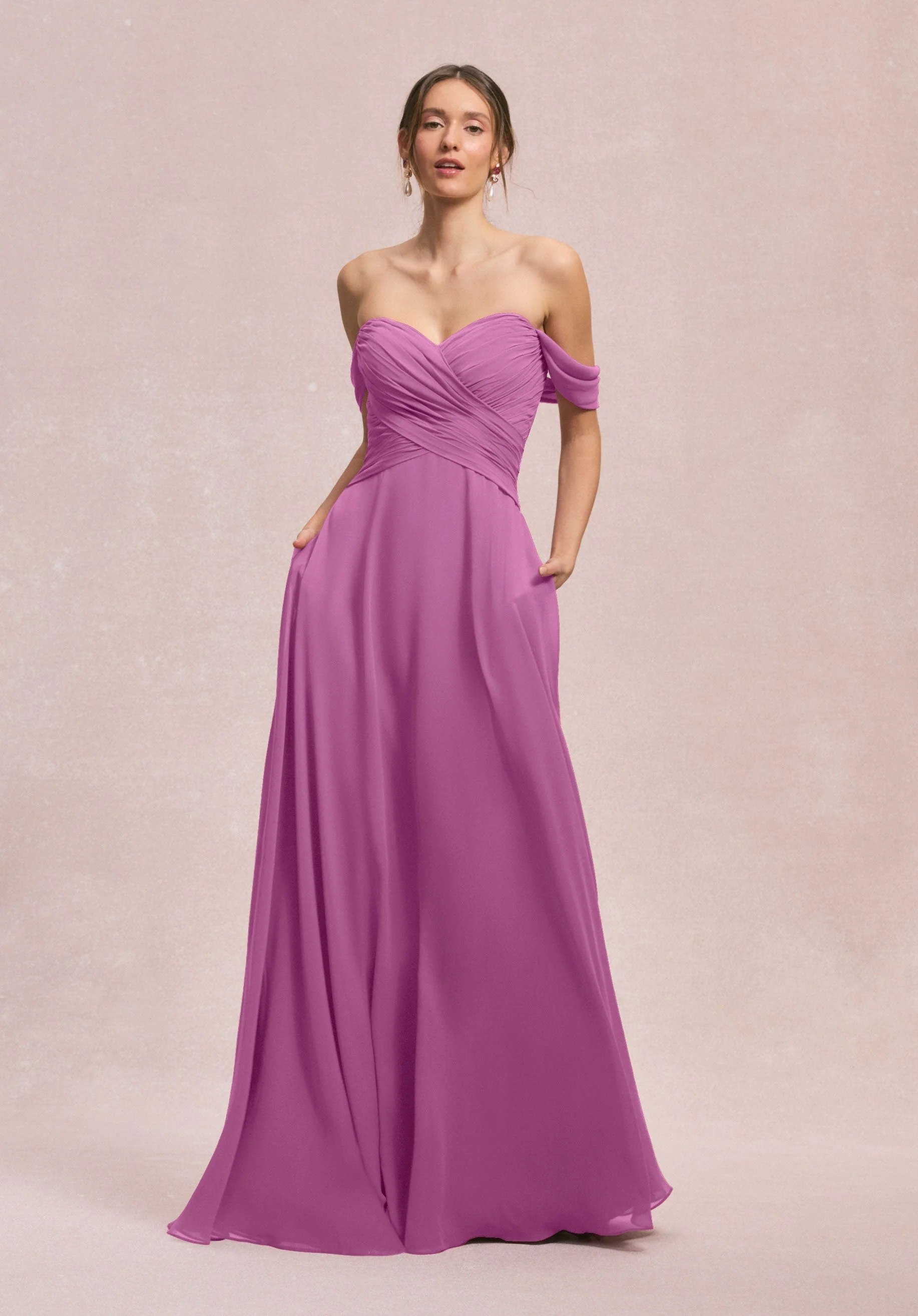 Ruched Sweetheart A-line Bridesmaid Dress - Image 44