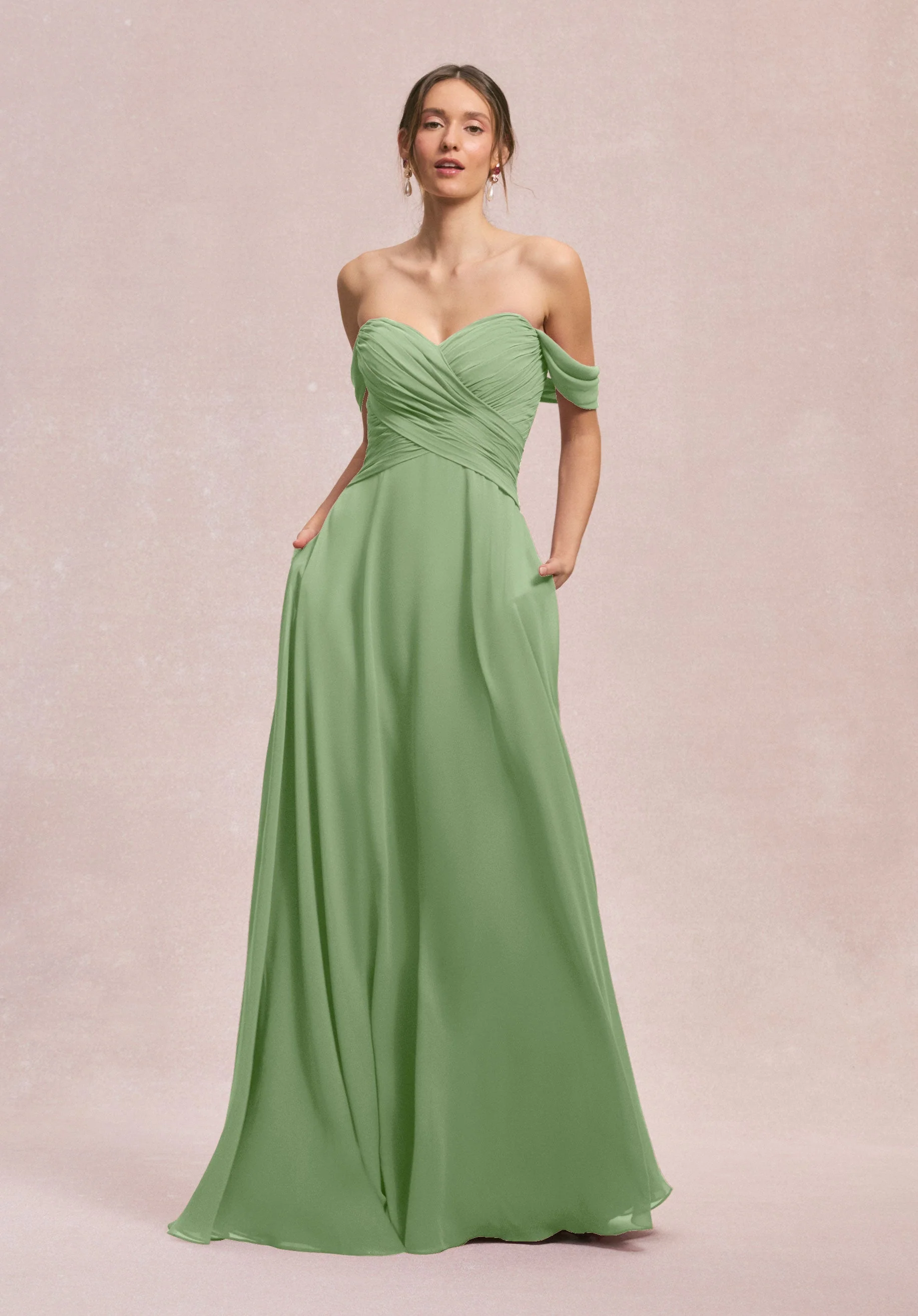 Ruched Sweetheart A-line Bridesmaid Dress - Image 47