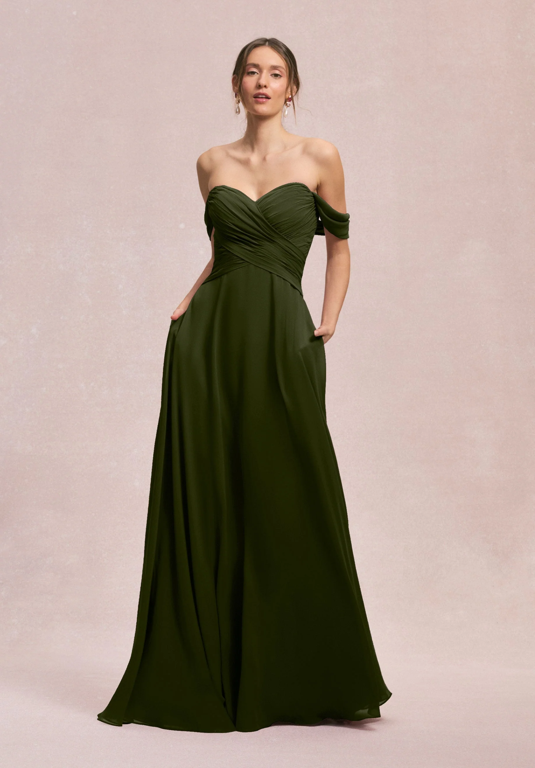 Ruched Sweetheart A-line Bridesmaid Dress - Image 58