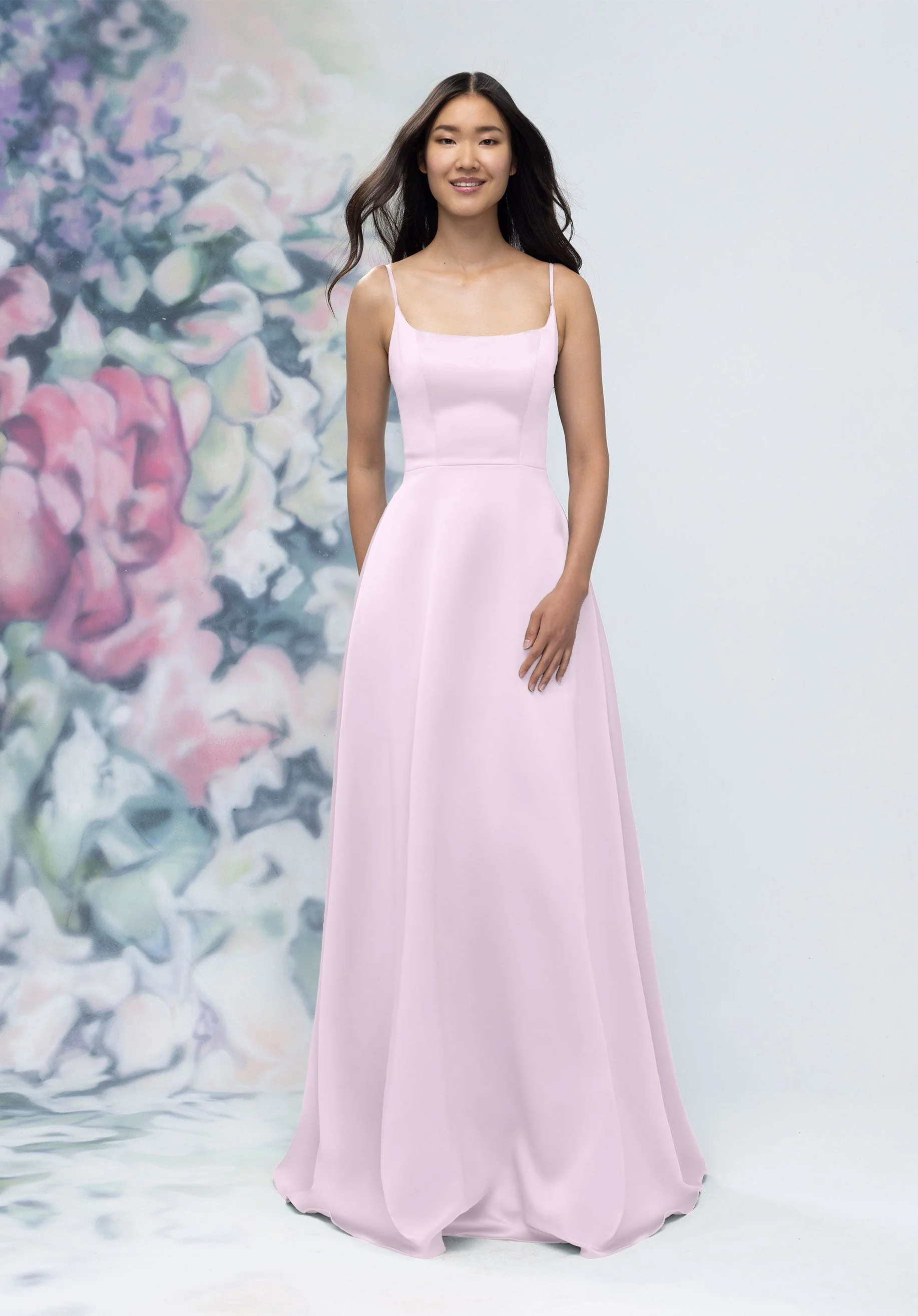 Soft Scoop Corset Back Satin A-Line Bridesmaid Dress - Image 54